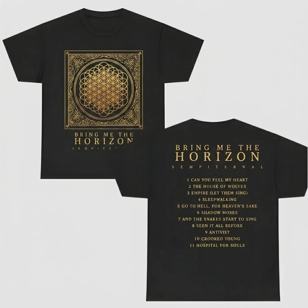 Bring Me The Horizon Sempiternal Tracklists T-Shirt Unisex All Size S-5XL NA1040
