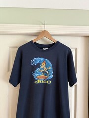 Vintage 90’s JNCO Flamehead Surf Navy Skate Streetwear Tee Size XL