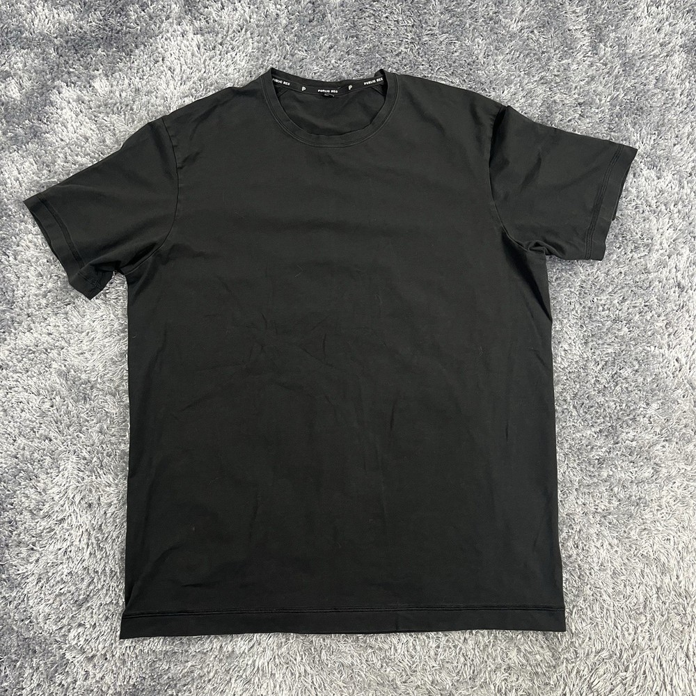 Public Rec Shirt Adult Extra Large Black Go To Tee Stretch Casual Everyday Mens