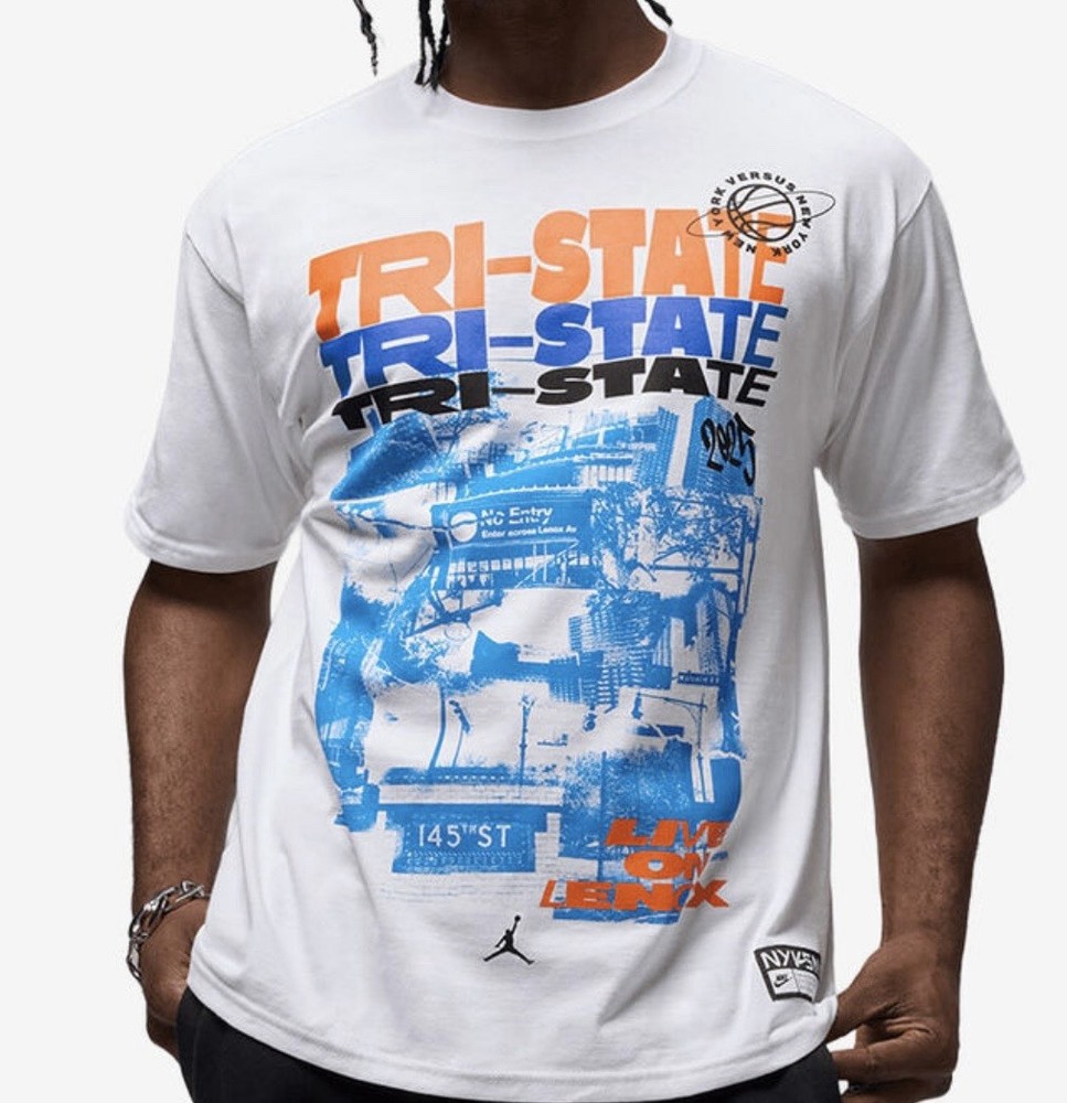 Nike Air Jordan Men’s Size XXL Tri-State 2025 NY vs NY Live On Lenox T Shirt New