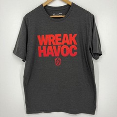 Under Armour Wreak Havoc HeatGear Mens L T-Shirt Charcoal Gray Large Loose Fit