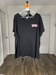 LAT Apparel Calico 2023 Ghost Haunt Town of Terror Men’s Black V-Neck Tee 4