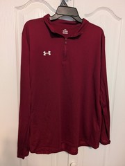 Under Armour Men’s Maroon 1/4 Zip Pullover Long Sleeve Shirt Size XL