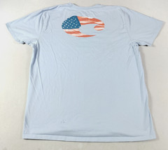Costa Del Mar Shirt Mens 2XL Blue American Flag C Logo Graphic USA Tee Patriotic