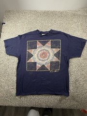 Vintage 90s Brandon Missouri Single Stitch T-shirt 2XL Streetwear Blue