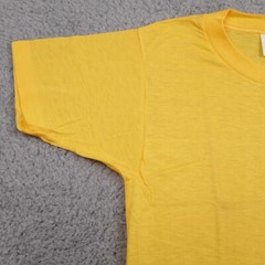 VINTAGE Cal Cru Adult S Gold Short Sleeve Basic T-Shirt