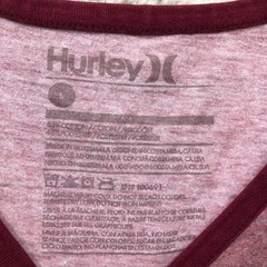 Hurley Tank Shirt Large Adult Red Striped Sleeveless Pocket Pullover Casual Mens