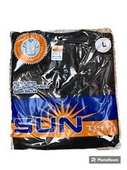 Sun Tees 100% Cotton Short Sleeve T Shirt Crew & V Neck (Black & White) S To 6XL