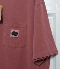 Trendsplant Essential Pigment Pocket T-Shirt Red Mens XL Organic Cotton £42 BNWT