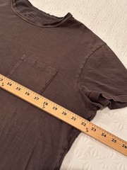 Outerknown Saltwater Slub T Shirt Mens L Brown Pocket Tee 100% Organic Cotton