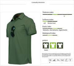 Men’s Quick Dry Tactical Polo T-Shirt Combat Short Sleeve Team Work Casual Shirt