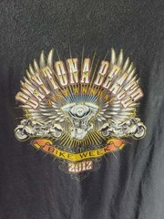 2012 Daytona-Beach Bike Week Shirt Biker Engine Size S