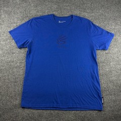 Under Armour Stephen Curry SC30 Graphic T-Shirt Mens XL Royal Blue Loose Fit Tee