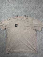 RVCA Shirt Mens L Gray Sport Tee Logo Graphic Tee Tagless VA Training Athletic