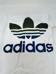 adidas Originals Men’s Trefoil Xeno Stacked T-Shirt, White, A1(C523T)