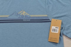 Eddie Bauer Men’s XL Blue Graphic Mountain T-Shirt New With Tags Short Sleeve