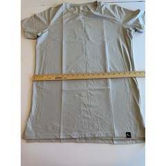 Rokwolf Mens Pima Modal Spandex Crew Neck T-Shirt Lunar Rock Size L