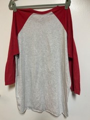 Walt Disney World Men’s 2018 T Shirt 3/4 Sleeve Gray and Red Size XXL