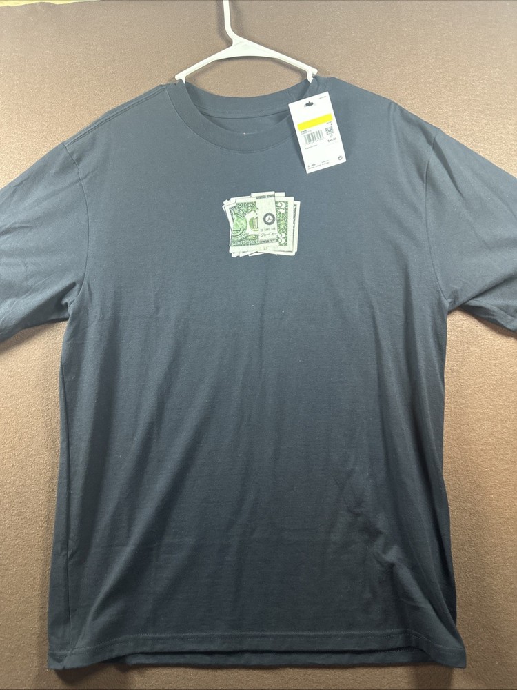 Nike Air Jordan AJ3 T-Shirt Pure Money Men Small Cash Black IQ6952-010 New