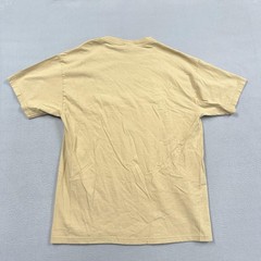 Vintage Hanes Shirt Mens Large Beige Miami Wellness Graphic T-Shirt Tee School