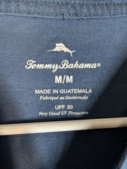 Tommy Bahama Mens Medium Blue Parrotsailing Graphic Beach Tropical T Shirt
