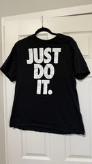 Black Nike Just Do It T-shirt Sz L