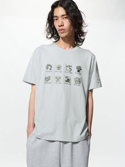 Pokémon 30th Anniversary UNIQLO UT Gym Leader Pikachu Gray T-Shirt Japan PSL NEW