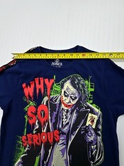 Joker Men’s Navy ‘Why So Serious’ Graphic T-Shirt Size L