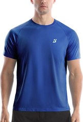 Men’s Short Sleeve Rash Guard UPF 50+ Sun Protection Quick Dry Lightweight Swim
