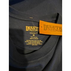 Duluth Trading Shirt Men Sz M Longtail T Navy Long Sleeve Cotton NWT