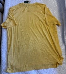 R.O.W. Mens Felix Raglan Tee Yellow Short Sleeve Cornsilk Size Small NWT