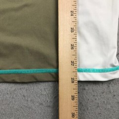 Panama Jack Shirt Mens XL Green White Tagless Raglan Long Sleeves Crew Neck Tee