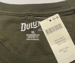 Duluth Trading Mens XL Standard Fit Longtail T-Shirt Short Sleeve Tee Olive New