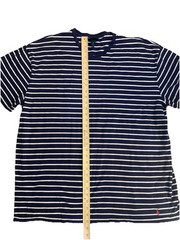 Polo Ralph Lauren Big Men’s 2XB Blue & White Stripe V Neck T Shirt