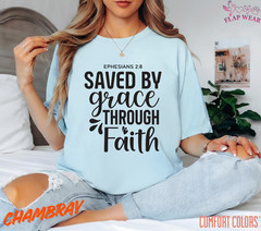 Unisex Saved By Grace Throu T-Shirt, Men T shirt,Women T shirt Gift ReligionTop