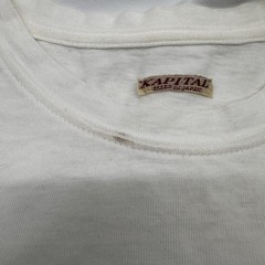 KAPITAL BINGO Smile Tee K1403SC289 Size 1 Off White Graphic T Shirt Japan