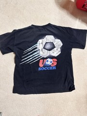 VTG 90s Looney Tunes Soccer FIFA Soccer Football Black Wild Oats T-Shirt XL