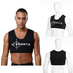 Mens Brace Chest Support Tank Tops Sport Vest Sleeveless Compression Crop