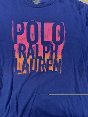 Polo Ralph Lauren graphic Mens T-Shirt Extra Large Big Logo Spell Out