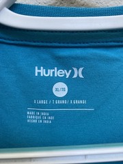 NEW Hurley Teal Blue Bootcamp Raglan SS Tee XL Men’s T shirt Crew Neck NWT $28