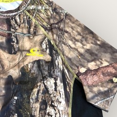 Mossy Oak Mens XL Short Sleeve Camo Dri More Tech Hunting Jersey T Shirt Brown