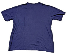 SAKS 5TH AVE Short Sleeve Crew-Neck T Shirt Men’s 2XL XXL Navy Blue Cotton Rayon