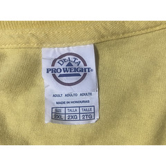 No Shirt No Shoes No Problem Tiki Bar T Shirt Men’s 2XL Yellow Delta Pro Weight