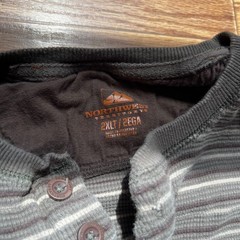 Vintage Northwest Territory Striped Henley Shirt 2XLT Grunge Streetwear Y2K Core