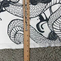 Marc Ecko Shirt Mens Extra Large White Gray Snake Reversible Print READ