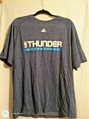 Size L Adidas men climate blue short sleeve Thunder Basketball shirt