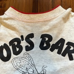 Vintage OB’s Bar Saco Montana T Shirt Short Sleeve Mosquito Large Grey Red USA