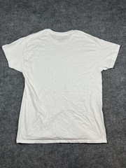Set Of 5 Fruit Of The Loom T Shirt Men Large White Cotton Straight Hem Crew Neck