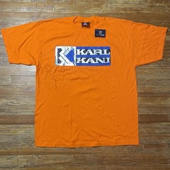 Vintage 90s Karl Kani Shirt Size 2XL Streetwear Hip Hop Signature Metallic NWT