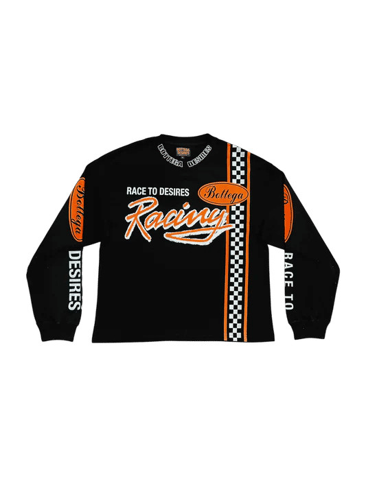 Size XL Bottega Desires Race to Desires L/S Tee Black